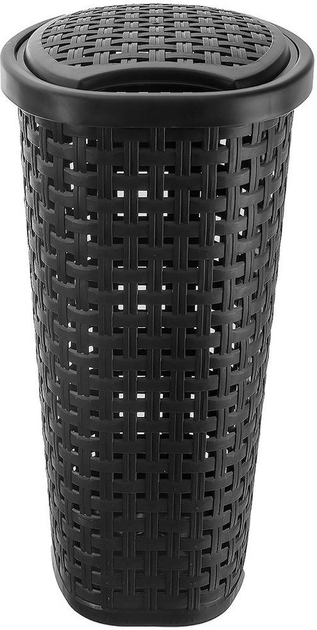 Кошик для білизни Orion пластиковий Чорний 45 л (8694917007539) - зображення 2