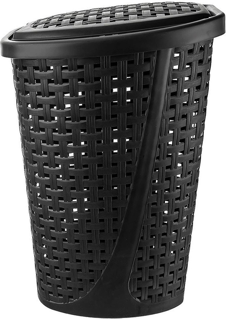 Кошик для білизни Orion пластиковий Чорний 45 л (8694917007539) - зображення 3