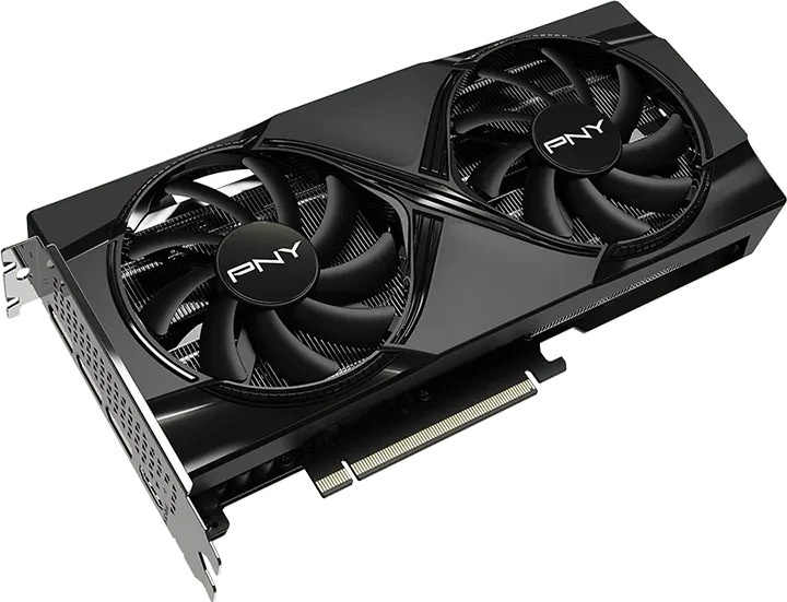 Karta graficzna PNY PCI-Ex GeForce RTX 5060 Ti VERTO OC Dual Fan 16GB GDDR7 (128bit) (2692/28000) (HDMI, 3 x DisplayPort) (VCG5060T16DFXPB1-O) - obraz 2