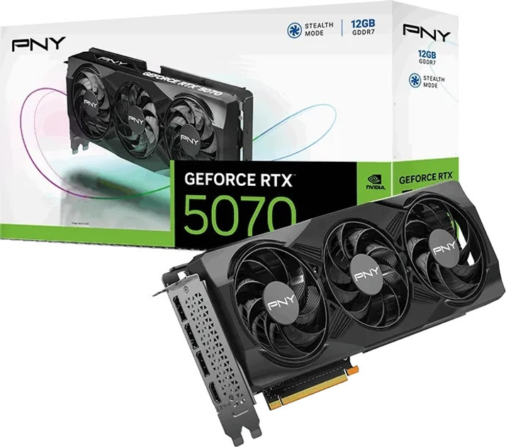 Karta graficzna PNY PCI-Ex GeForce RTX 5070 Triple Fan 12GB GDDR7 (192bit) (2510/28000) (HDMI, 3 x DisplayPort) (VCG507012TFXPB1) - obraz 10