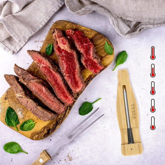 Termometr do mięsa Tesla Cook BBQ 200 z sondą Bluetooth 5.2 i aplikacją mobilną (8595689805739) - obraz 11