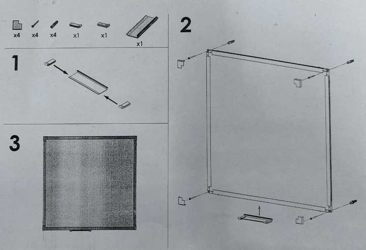 Доска сухостираемая магнитная 2х3 в алюминиевой рамке WILNO 60x90 см (TSA96/W) - Фото 6 Доска сухостираемая магнитная 2х3 в алюминиевой рамке WILNO 60x90 см (TSA96/W) - изображение 6
