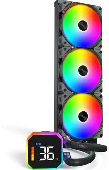 Chłodzenie wodne Montech HyperFlow Digital 360 (HYPERFLOW DIGITAL 360 (B)) - obraz 2