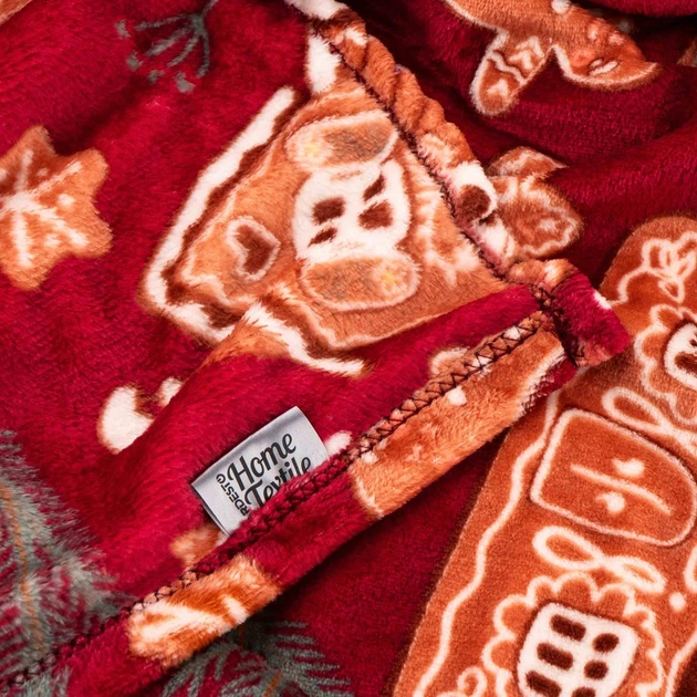 Плед Ardesto Christmas Flannel 160х200см имбирные домики (ART0121PB) - Фото 3 Плед Ardesto Christmas Flannel 160х200см имбирные домики (ART0121PB) - изображение 3