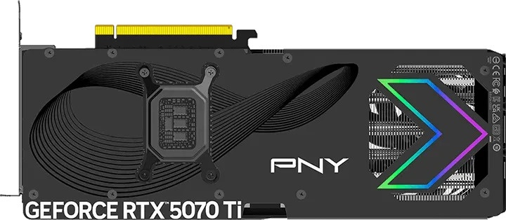 Karta graficzna PNY PCI-Ex GeForce RTX 5070 Ti ARGB Epic-X RGB OC Triple Fan 16GB GDDR7 (256bit) (2300/28000) (HDMI, 3 x DisplayPort) (VCG5070T16TFXXPB1-O) - obraz 8