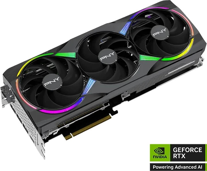 Karta graficzna PNY PCI-Ex GeForce RTX 5080 ARGB Epic-X RGB OC Triple Fan 16GB GDDR7 (256bit) (2775/30000) (HDMI, 3 x DisplayPort) (VCG508016TFXXPB1-O) - obraz 3