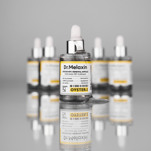 Serum do twarzy Dr.Melaxin Oyster Pep-3 Renewal Ampoule nawilżające 30 ml (8809886481444) - obraz 5
