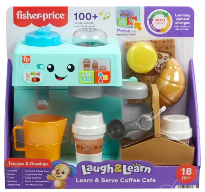 Інтерактивний набір Fisher-Price Laugh and Learn Кав'ярня HYR99 (194735254774) - зображення 5