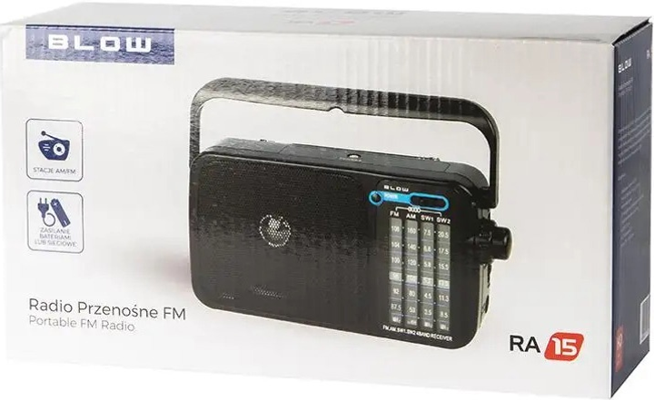 Radio przenośne analogowe Blow AM/FM RA15 (5900804150640) - obraz 3