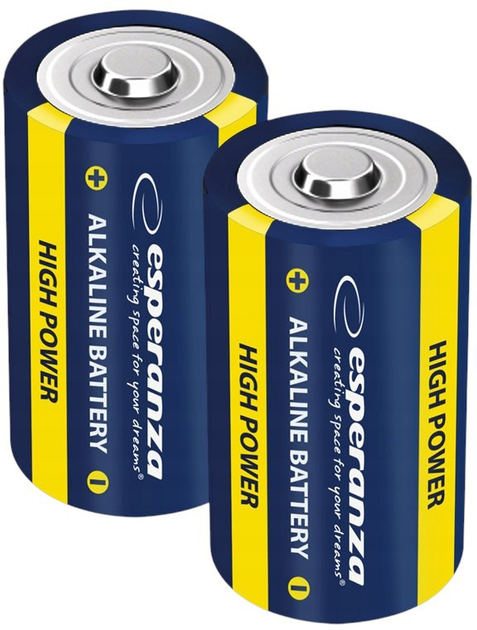 Baterie alkaliczne Esperanza LR14 2 szt (5901299957974) - obraz 1