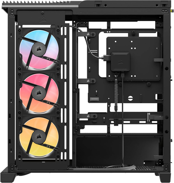 Корпус Corsair Frame 4500X LX-R RGB iCUE LINK Panoramic Glass Mid-Tower Black (CC-9011316-WW) - зображення 9