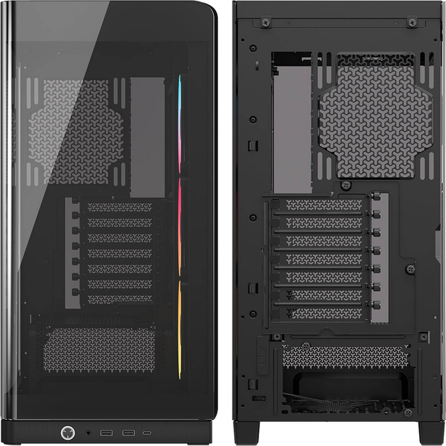 Корпус Corsair Frame 4500X LX-R RGB iCUE LINK Panoramic Glass Mid-Tower Black (CC-9011316-WW) - зображення 10