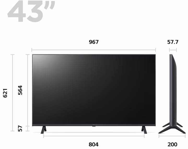 Телевізор LG 43" 43UR78GC - зображення 5
