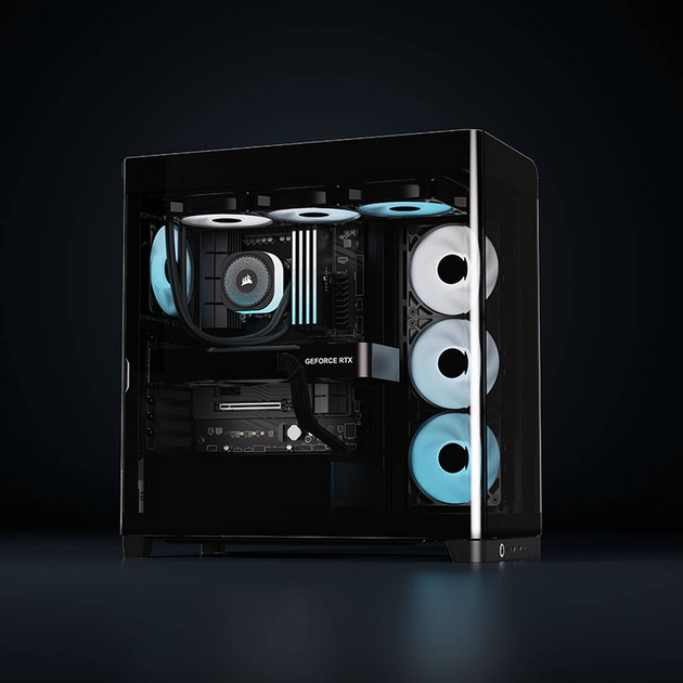 Корпус Corsair Frame 4500X RS-R ARGB Panoramic Glass Mid-Tower Black (CC-9011314-WW) - зображення 17