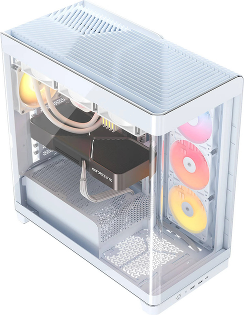 Корпус Corsair Frame 4500X RS-R ARGB Panoramic Glass Mid-Tower White (CC-9011315-WW) - зображення 4