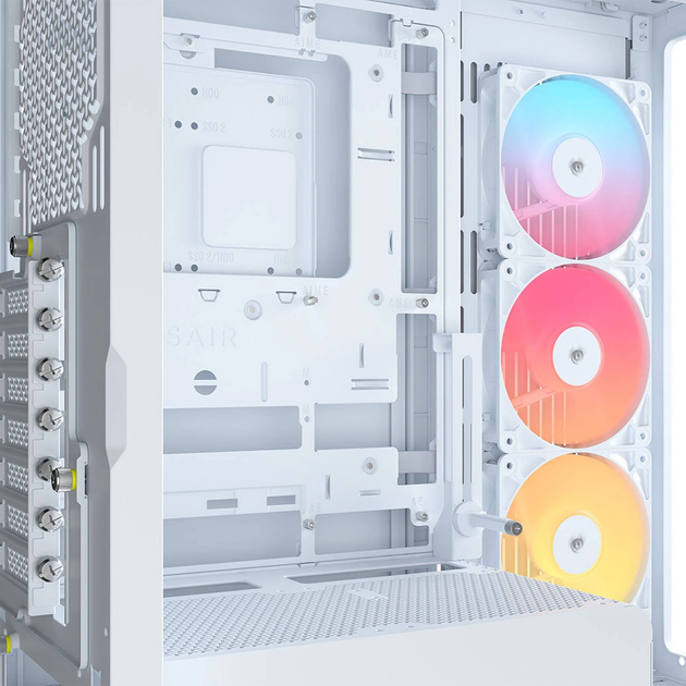 Корпус Corsair Frame 4500X RS-R ARGB Panoramic Glass Mid-Tower White (CC-9011315-WW) - зображення 10