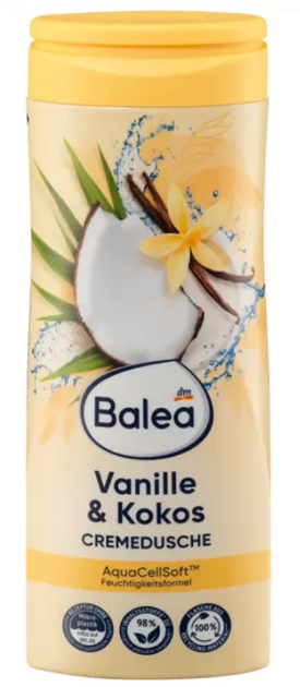 Крем-гель для душу Balea Vanille und Cocos 300 мл - Фото 1 Крем-гель для душу Balea Vanille und Cocos 300 мл - зображення 1