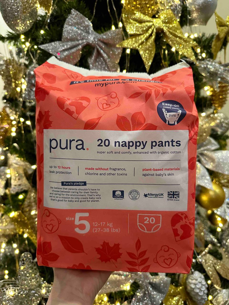 Подгузники-трусики Pura Eco Nappy Pants 5 (12-17кг) 20шт - Фото 2 Подгузники-трусики Pura Eco Nappy Pants 5 (12-17кг) 20шт - изображение 2