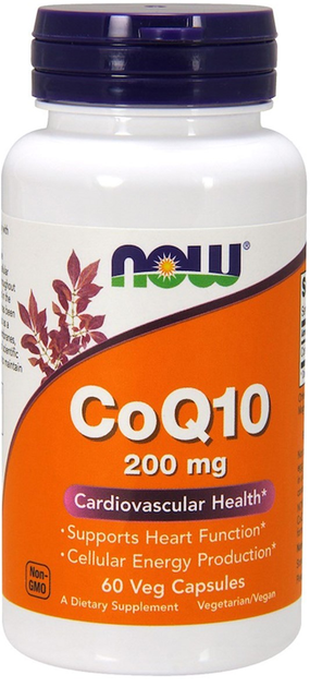 Натуральна добавка Коензим CoQ10 Now Foods 200 мг 60 веган капсул (733739031761) - зображення 3