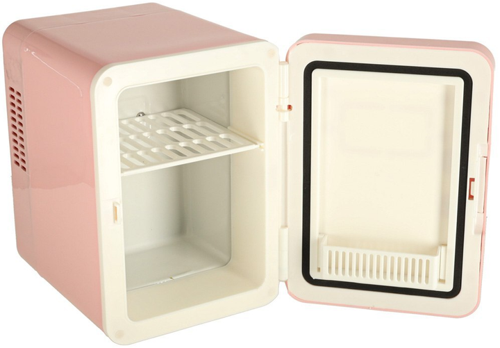 Mini lodówka turystyczna Ikonka 4 l 12 V/220 V Różowa (5903039767515) - obraz 6