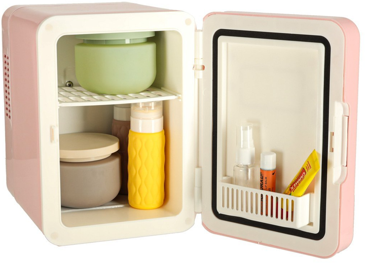 Mini lodówka turystyczna Ikonka 4 l 12 V/220 V Różowa (5903039767515) - obraz 9