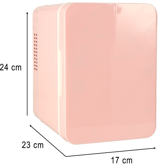 Mini lodówka turystyczna Ikonka 4 l 12 V/220 V Różowa (5903039767515) - obraz 12