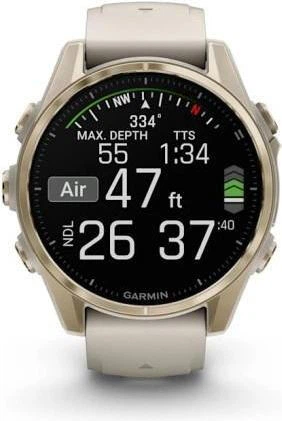 Смарт-часы Garmin Fenix 8 43mm AMOLED Sapphire Soft Gold w. Fog Gray/Dark Sandstone S. Band (010-02903-10/11/18) - изображение 6