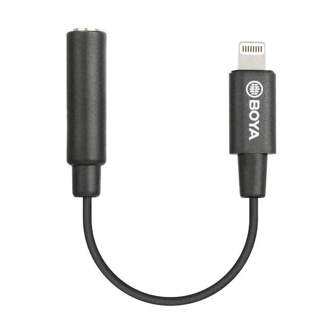 Перехідник для мікрофона Jack 3.5 на Lightning Boya BY-K3 - зображення 3