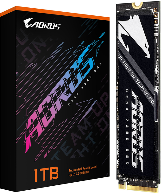 SSD диск Gigabyte AORUS 1TB M.2 2280 NVMe PCIe 4.0 x4 3D NAND TLC (AG4731TB N) - зображення 4
