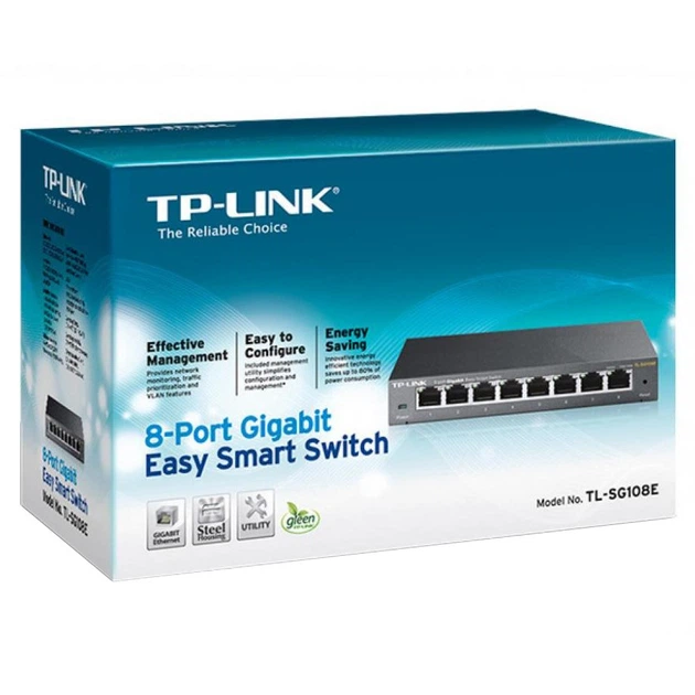 Комутатор Smart TP-Link TL-SG108E - зображення 5