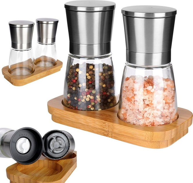 Набір млинів Orion на підстаці прозорі 14.5 см 3 елементи (8592381179625) - зображення 6