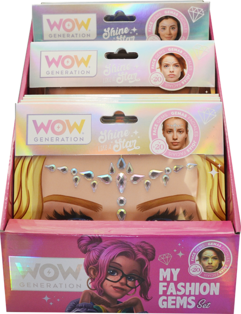Набор стразов для лица Wow Generation в ассортименте Оранжевая упаковка (WOW00099-2) - изображение 2