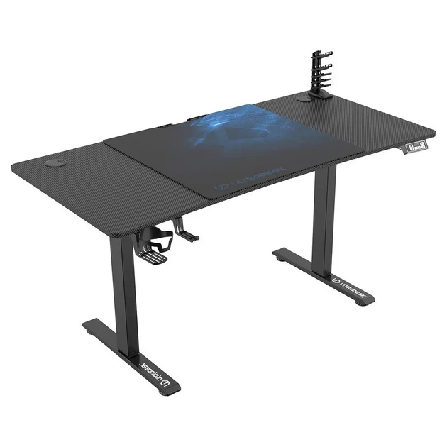 Стіл Ultradesk LEVEL V2 140см Регулювання висоти Чорно-синій - изображение 3