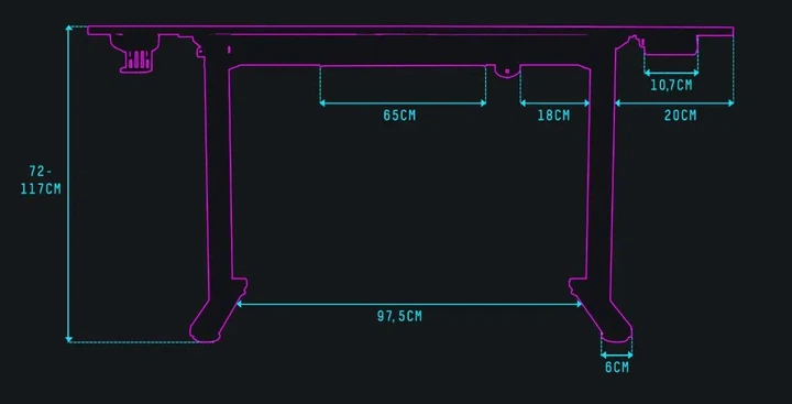 Стіл Ultradesk LEVEL V2 140см Регулювання висоти Чорно-червоний - Фото 5 Стіл Ultradesk LEVEL V2 140см Регулювання висоти Чорно-червоний - изображение 5