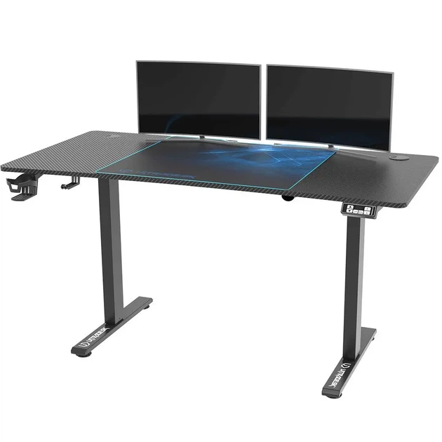 Стіл Ultradesk LEVEL V2 140см Регулювання висоти Чорно-синій - изображение 7