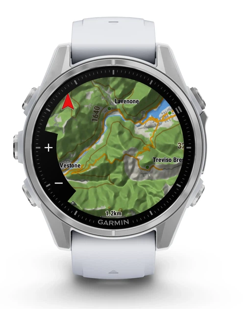 Спортивний годинник Garmin Fenix 8 43mm AMOLED Silver with Whitestone Silicone Band (010-02903-00) - изображение 8