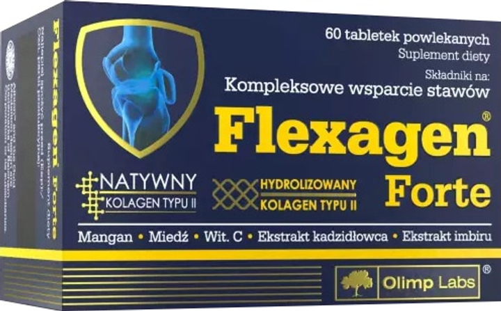 Вітаміни та мінерали для суглобів та зв’язок Olimp Flexagen Forte 60 таблеток (5901330039959) - зображення 1