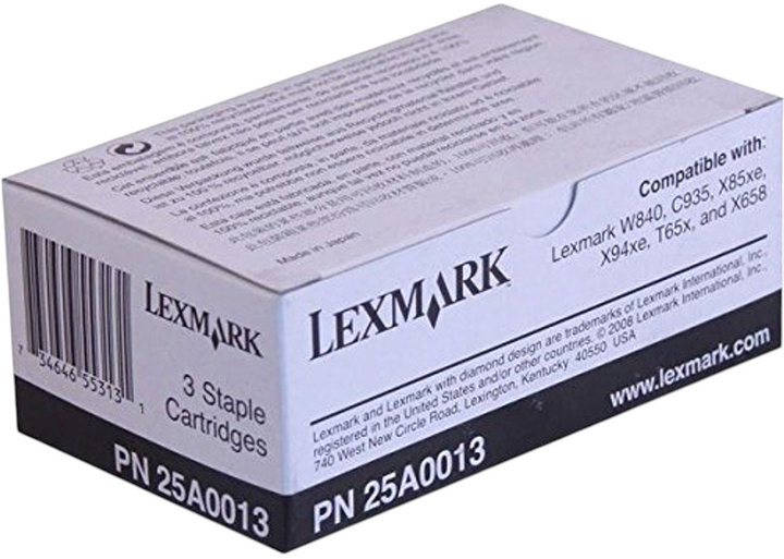 Картридж зі скобами Lexmark Staple 15K 3-Pack (25A0013) - зображення 1