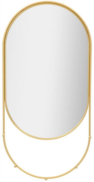 Lustro wiszące Mauro Ferretti z haczykami 40 x 80 cm Złote (8024609353932) - obraz 1