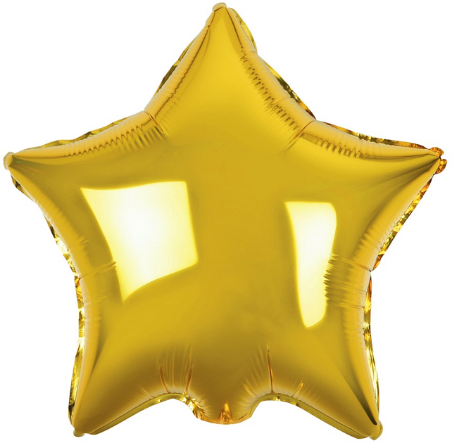 Повітряна куля фольгована GoDan Золота зірка (5906639413363) - зображення 1