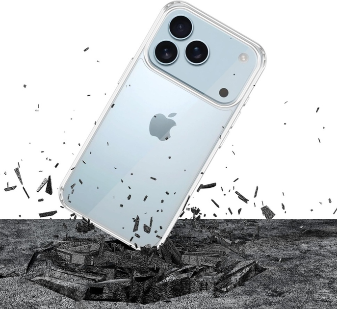 Etui plecki 3MK Armor Case do Apple iPhone 17 Pro Max Transparent (5903108665025) - obraz 4