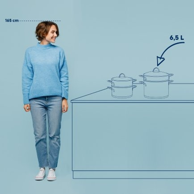 Каструля для макаронів Kela Cailin з кришкою 6.5 л (4025457109911) - зображення 5