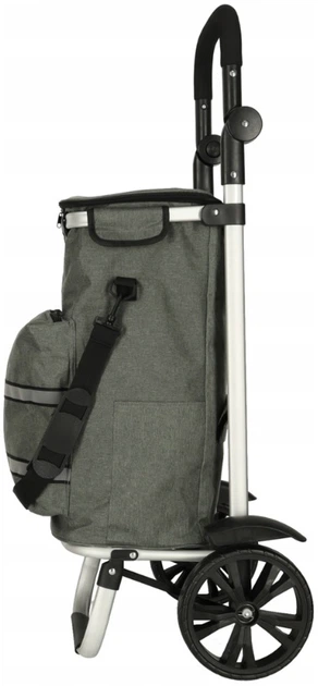 Сумка-візок для покупок Icon з рамою 40 л Сірий (5903039766099) - зображення 6