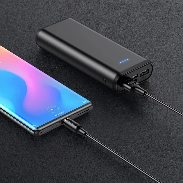 Кабель магнітний BOROFONE BX41 Amiable USB to Type-C 2.4A 1.2m black - Фото 5 Кабель магнітний BOROFONE BX41 Amiable USB to Type-C 2.4A 1.2m black - изображение 5