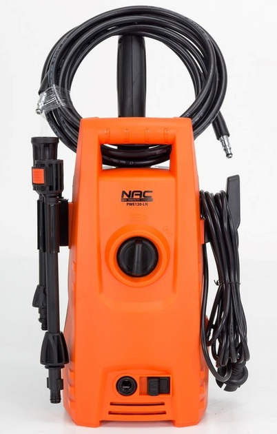 Мийка високого тиску Nac 70 бар 1200 Вт 390 л/г ALU Насос Пістолет щітка Потужна (NAC-PWE120-LN) - зображення 2