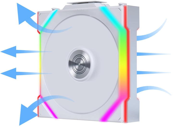 Zestaw wentylatorów Lian Li Uni Fan SL Wireless 120 Reverse Blade White (G99.12RSL1W3W.00) - obraz 4