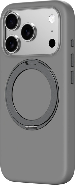 Etui plecki AMAZINGthing Cloudie with stand do Apple iPhone 17 Pro Gray (IP176.3PCGY) - obraz 3