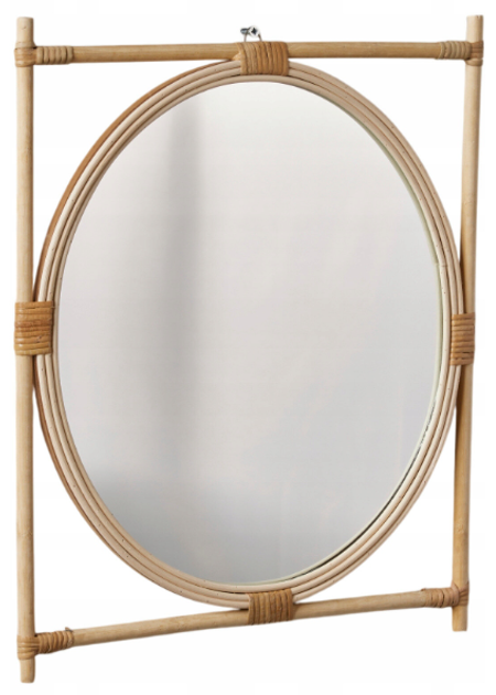 Дзеркало La Factory MATISSE кругле в прямокутній рамі 34 x 29.5 см (3574641234386) - зображення 1