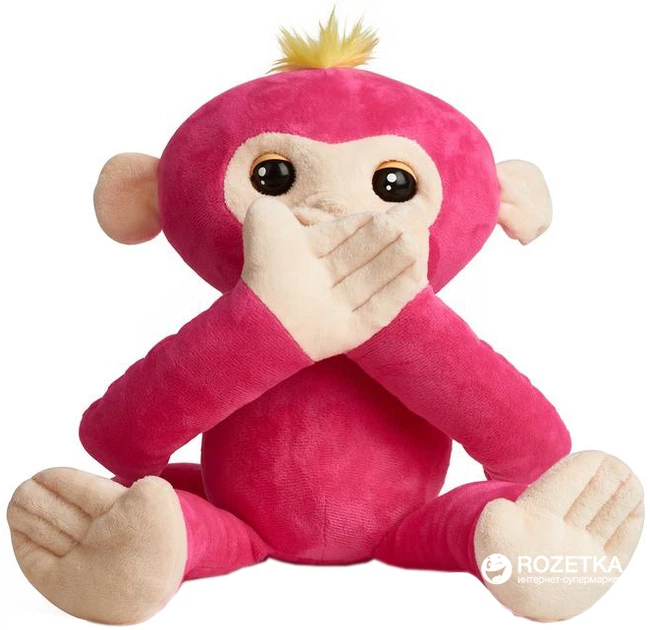 Zabawka ineraktywna WowWee małpka Bella Fingerlings Hugs 35 cm różowa (0771171135326) - obraz 3