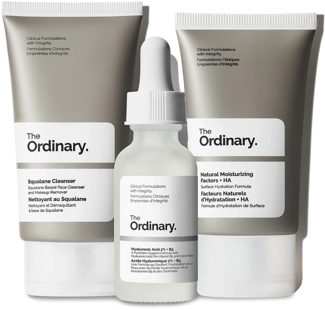 Zestaw do pielęgnacji twarzy The Ordinary The Daily Serum nawilżające do twarzy 30 ml + Krem nawilżający 30 ml + Płyn do demakijażu 50 ml (769915233575) - obraz 2